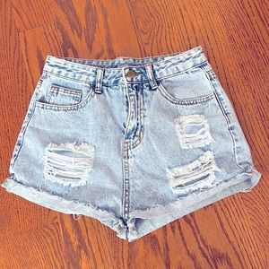 Shein jean shorts